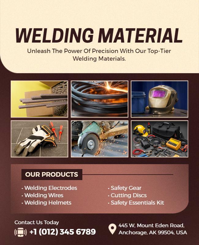 Welding Equipment Sales Promotional Flyer Template