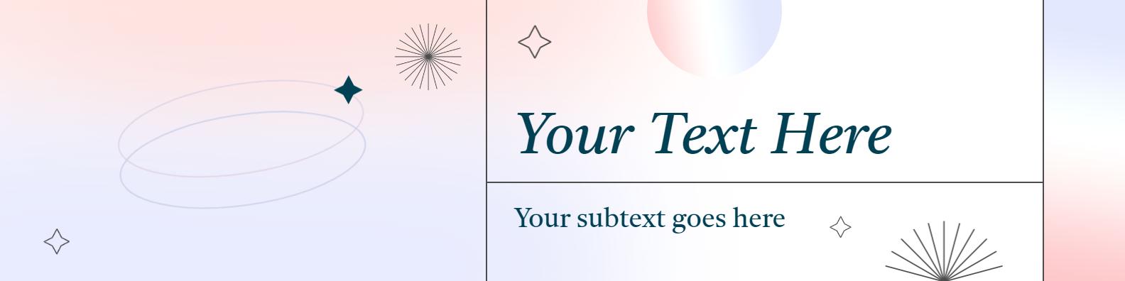 Whimsical Pastel Sphere Design with Elegant Text LinkedIn Banner Template