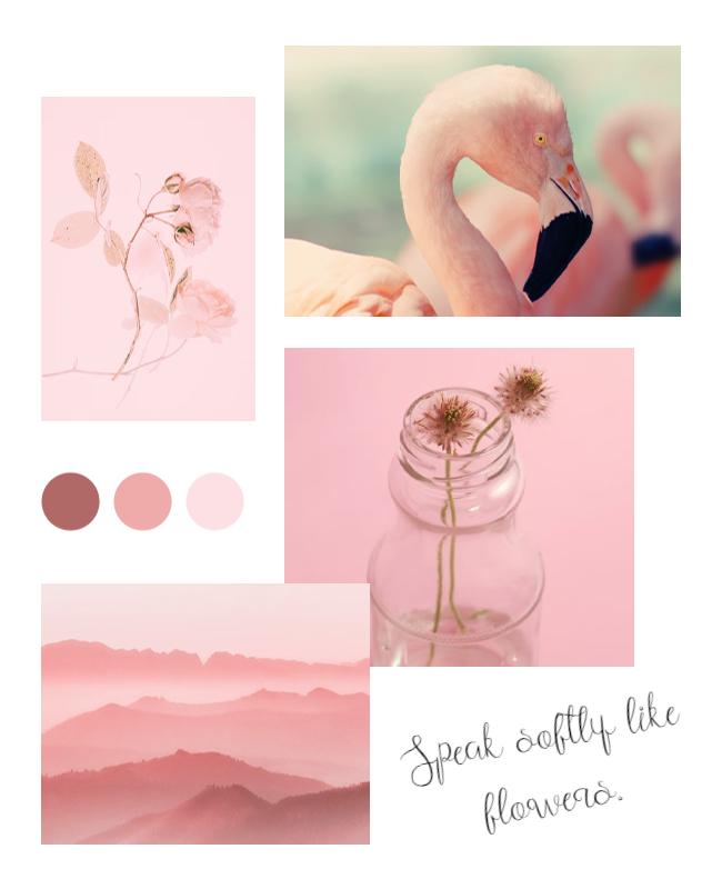 White Photo Collage Flyers Template