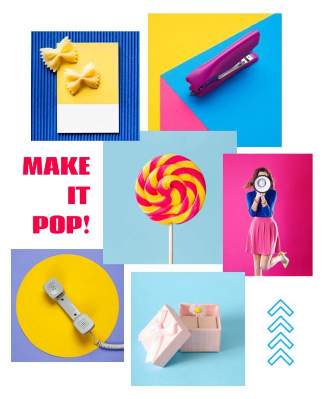 Vibrant Colorful Pop Art Themed Festival Flyer Template