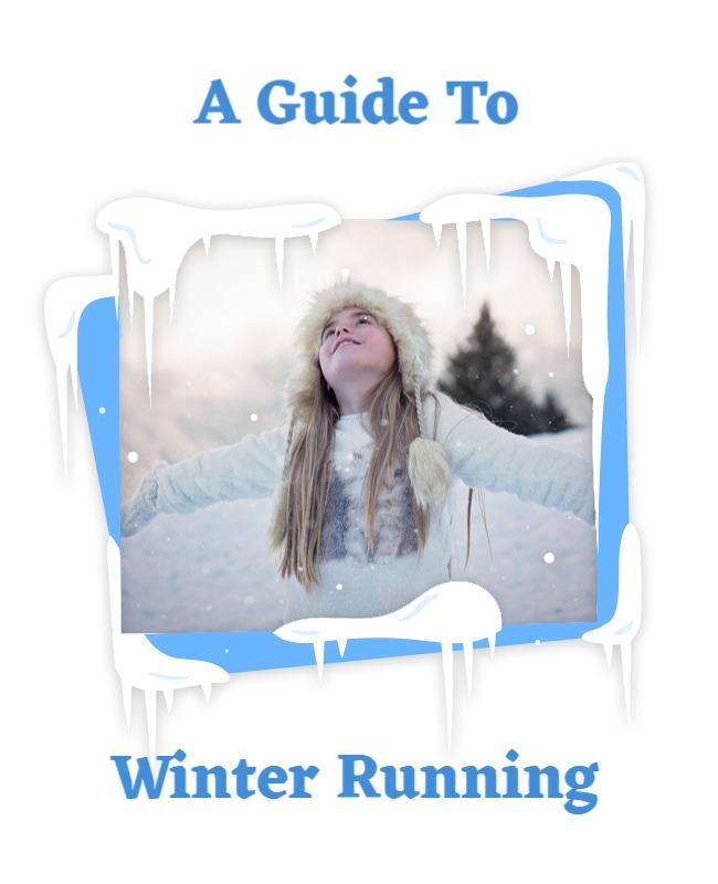 Frosty Blue Winter Running Guide Flyer Template