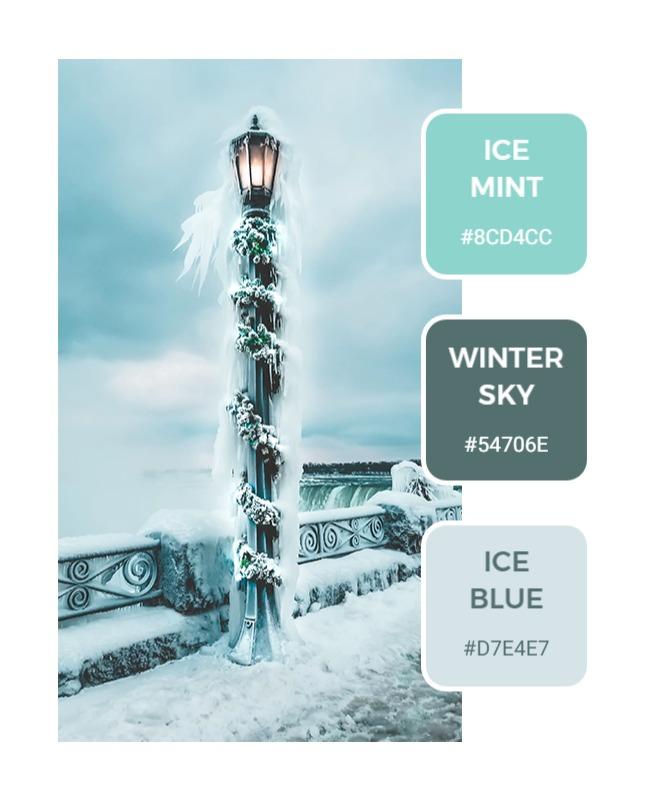 Frosty Winter Wonderland Street Scene Flyer Template