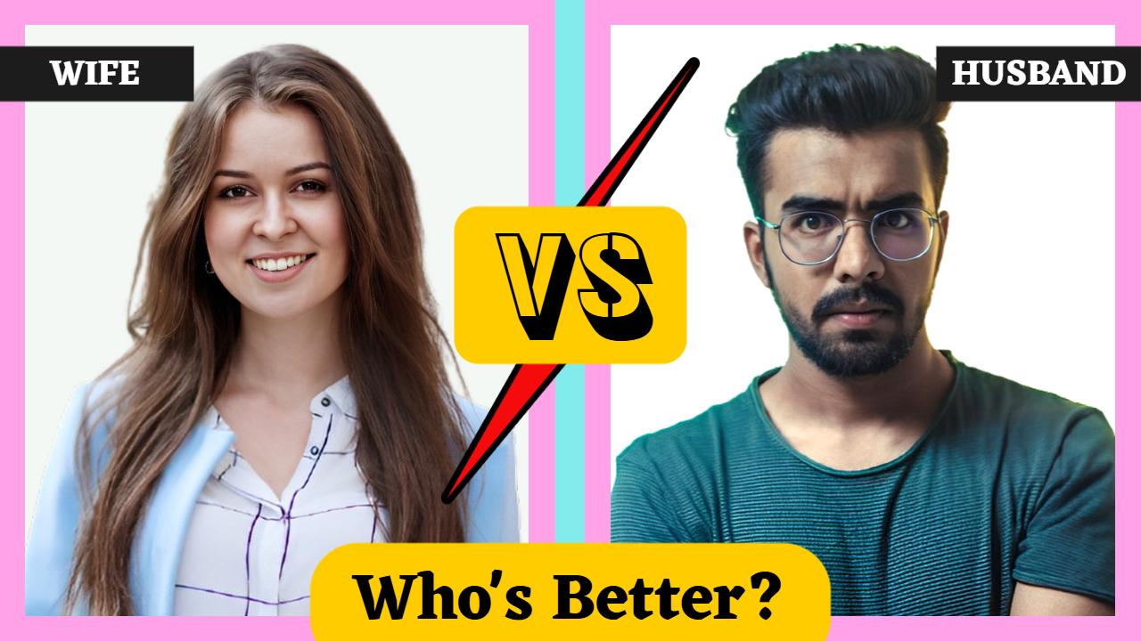 Wife vs Husband Debate Challenge Trending YouTube Thumbnail Template