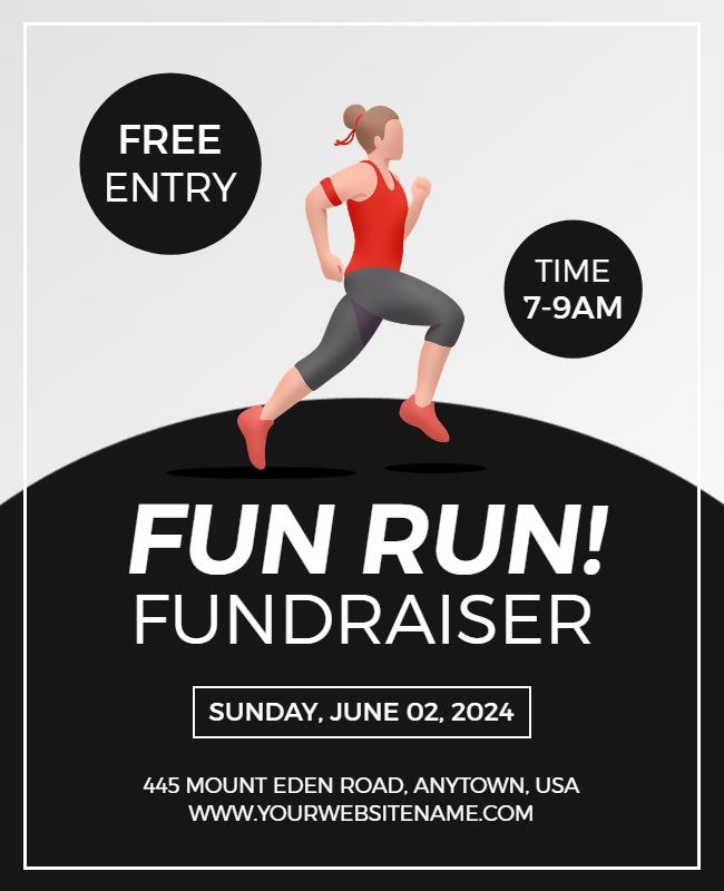 Wild Sand and Cod Gray Running Flyer Template