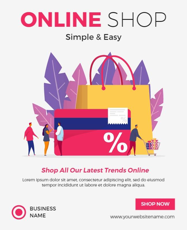 Wild Sand E Commerce Online Shop Flyer Template