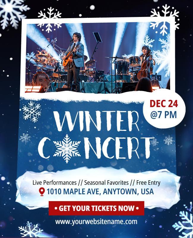 Winter Music Concert Event Flyer Template