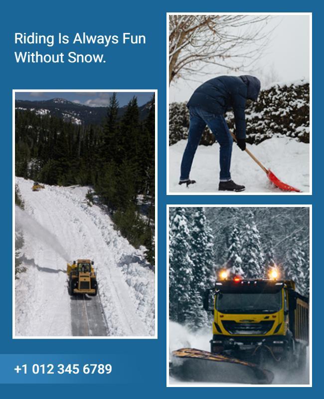 Winter Snow Removal Services Flyer Template