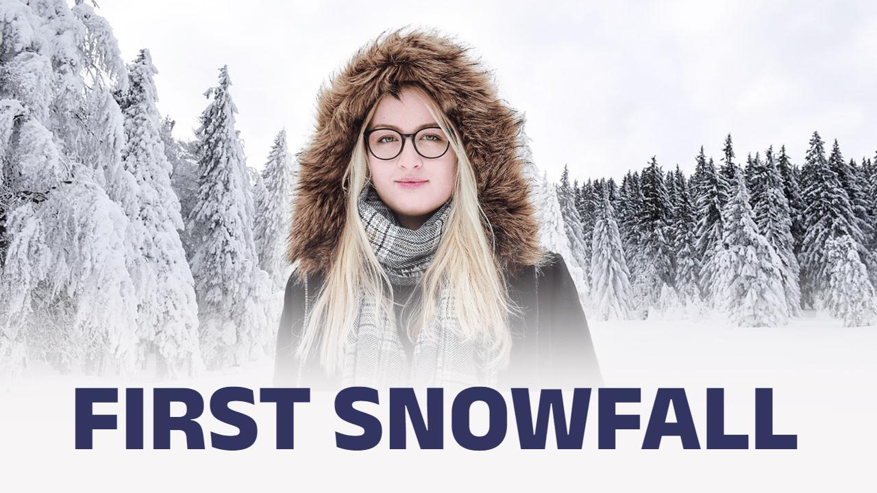 Winter Wonderland First Snowfall Experience Trending YouTube Thumbnail Template