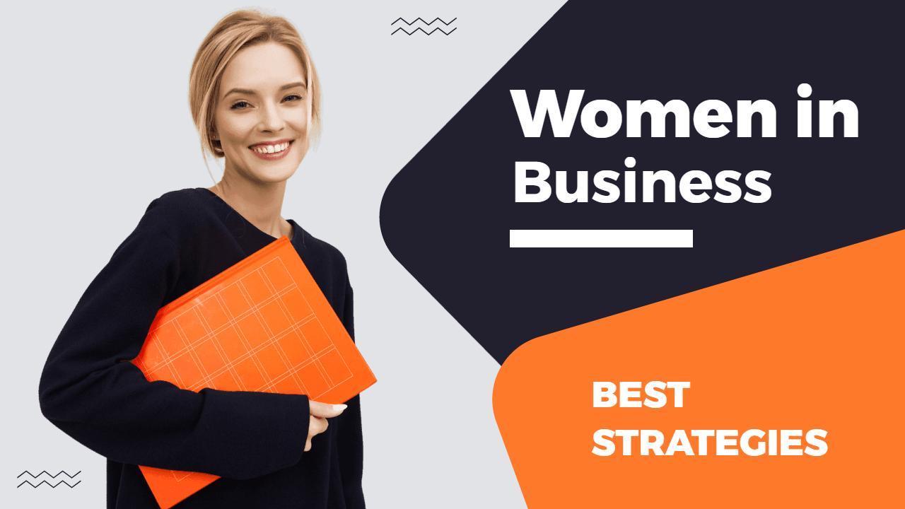 Women Empowerment Business Strategies YouTube Thumbnail Template