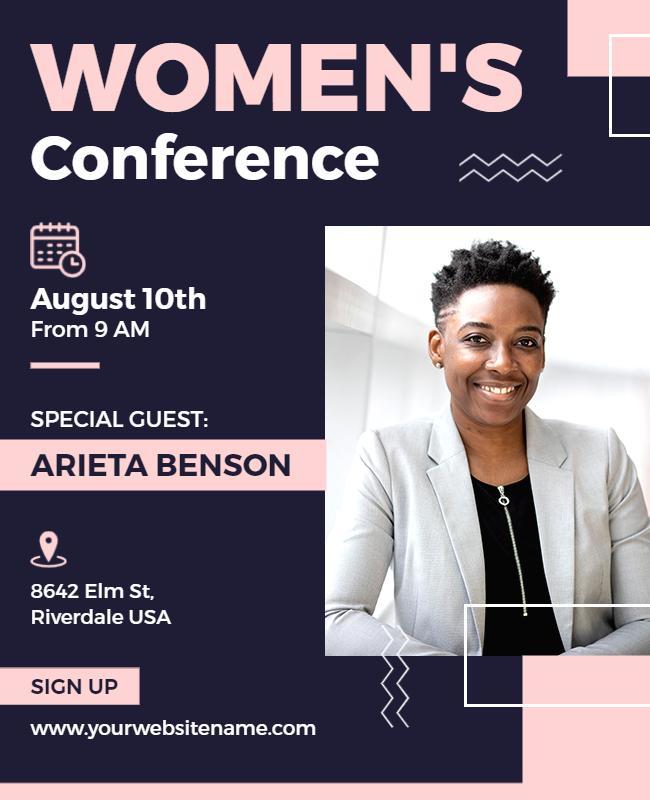 Womens Business Leadership Conference Flyer Template