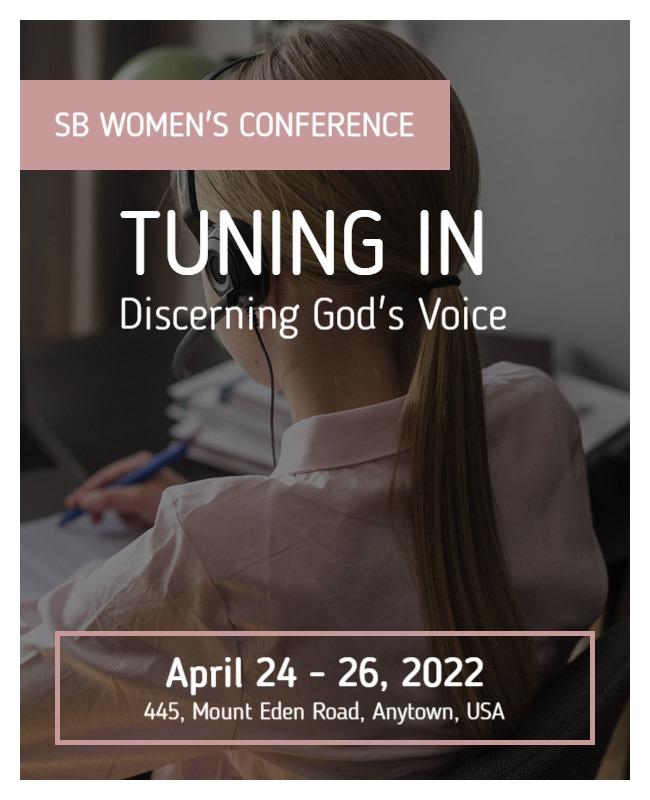 Womens Conference on Discerning Gods Voice Flyer Template