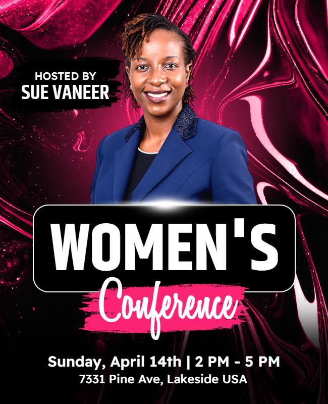 Womens Empowerment Conference Event Flyer Template