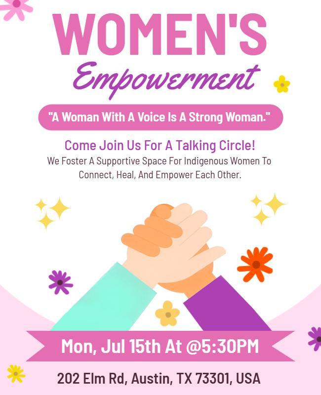 Women's Empowerment Event Flyer Template