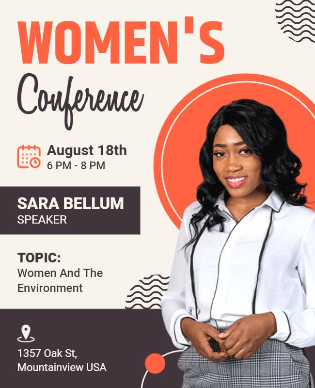 Womens Environmental Conference Flyer Template