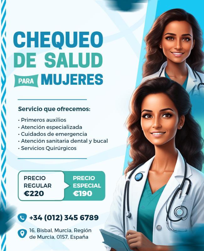 Womens Health Checkup Service Flyer Template