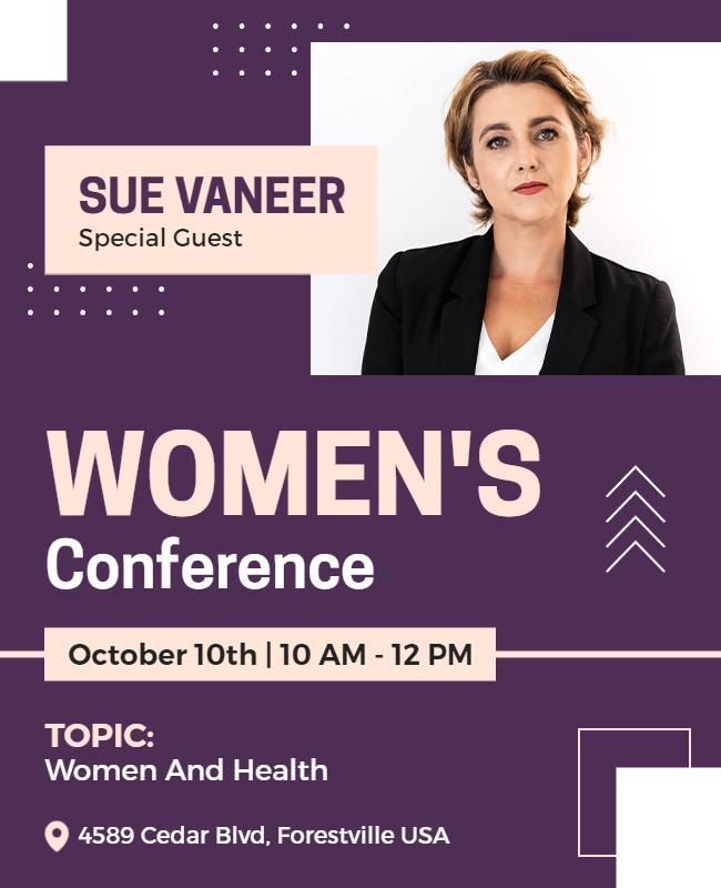 Womens Health Conference Event Flyer Template