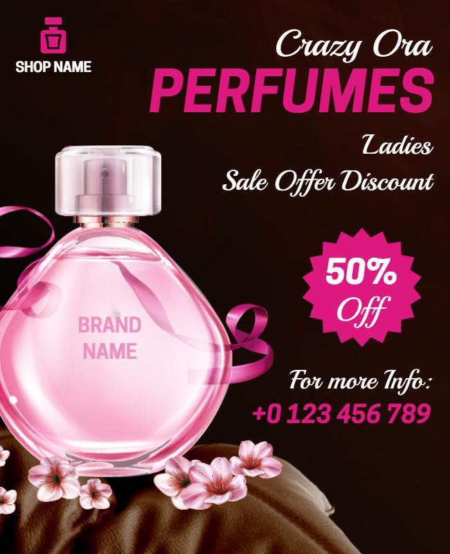 Womens Perfume Sale Promotion Flyer Template