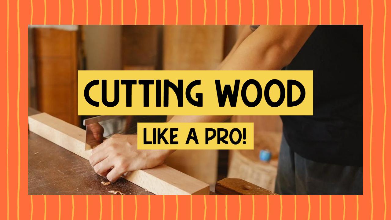 Woodworking Techniques Cutting Wood Like a Pro YouTube Thumbnail Template