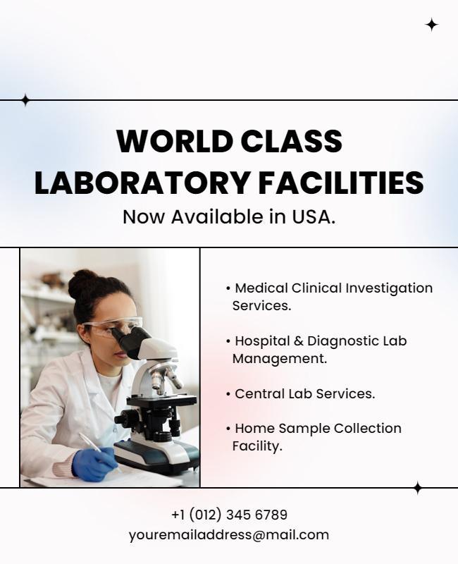 World Class Laboratory Services Flyer Template