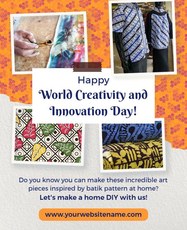 World Creativity and Innovation Day Celebration Flyer Template