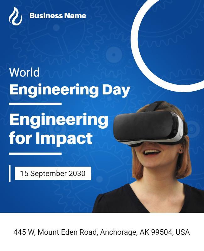 World Engineering Day Event Flyer Template