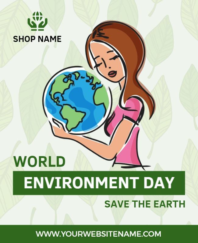 World Environment Day Awareness Flyer Template