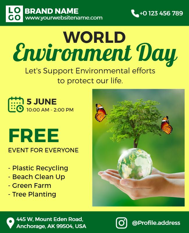 World Environment Day Event Flyer Template