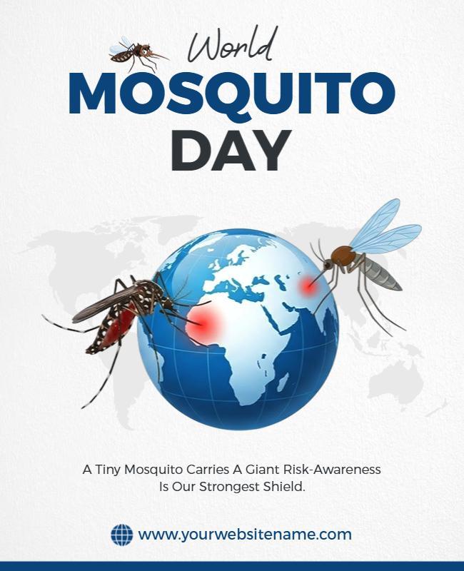 World Mosquito Day Awareness and Education Poster Template