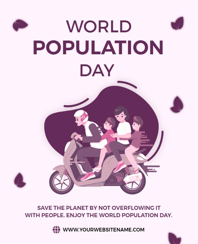 World Population Awareness Day Flyer Template