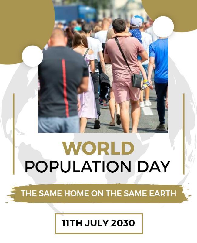 World Population Day Event Flyer Template