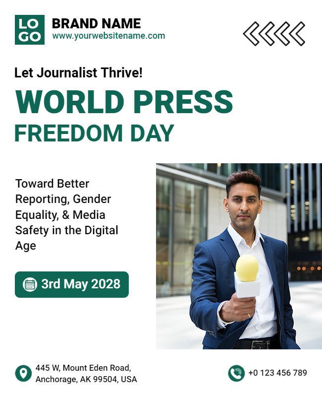 World Press Freedom Day Event Flyer Template