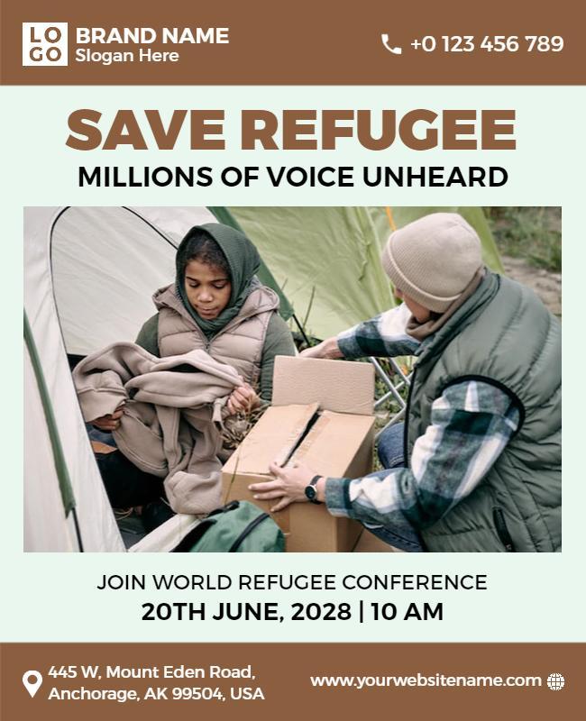 World Refugee Conference Event Flyer Template