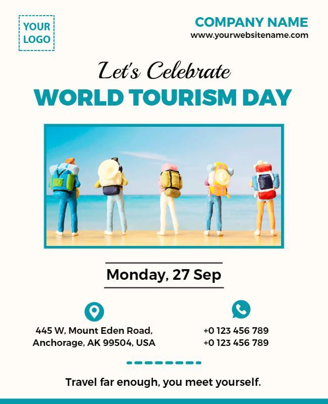 World Tourism Day Celebration Event Flyer Template