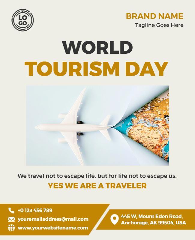 World Tourism Day Celebration Flyer Template