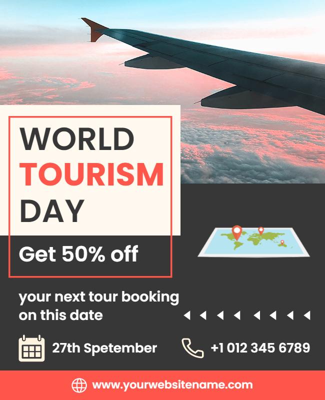 World Tourism Day Discount Flyer Template