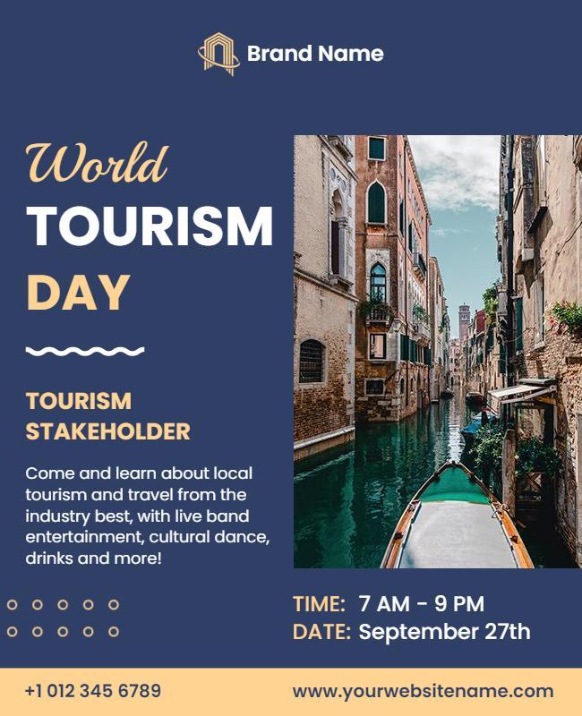 World Tourism Day Stakeholder Event Flyer Template