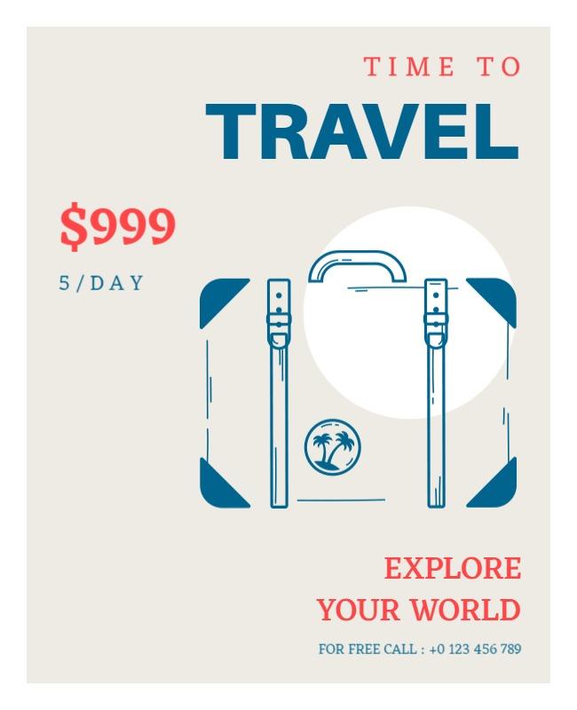 World Travel Adventure Promotion Flyer Template