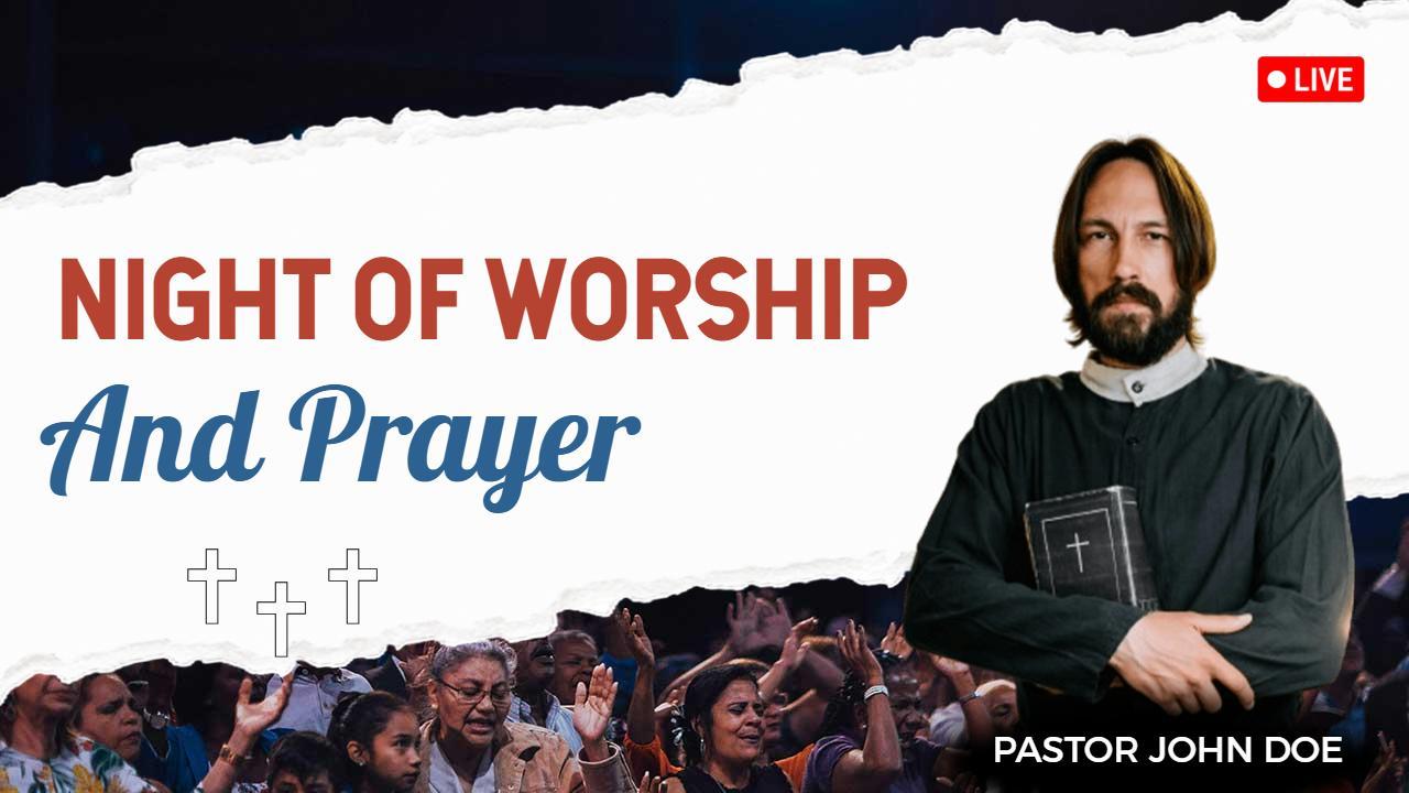 Worship Prayer Gathering Community Events YouTube Thumbnail Template