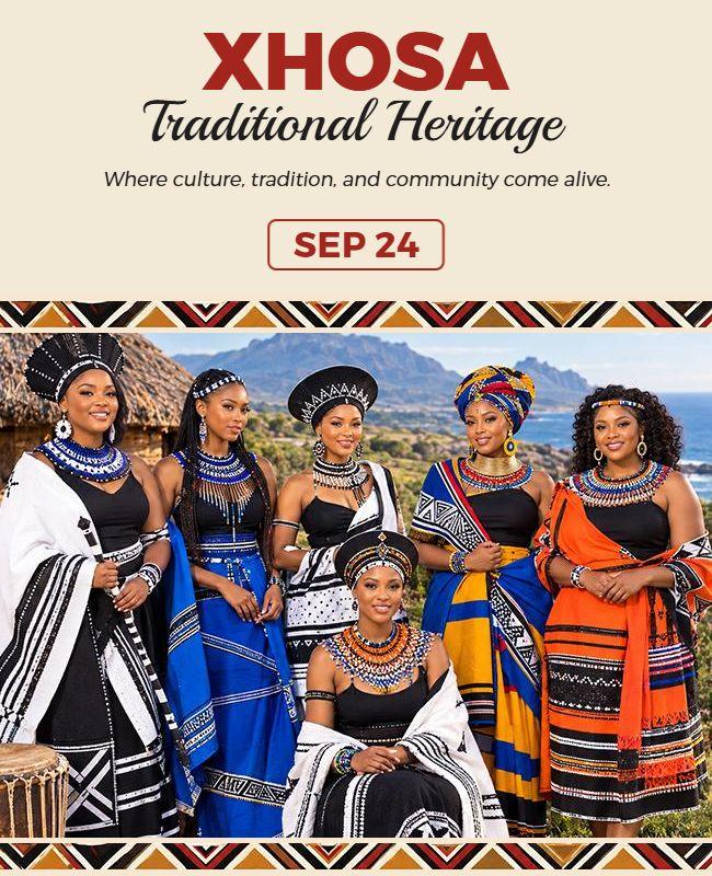 Xhosa Traditional Heritage Celebration Poster Template