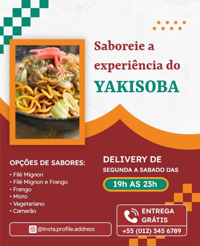 Yakisoba Delivery Promotion Flyer Template