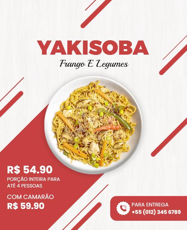 Yakisoba Takeout Promo Flyer Template