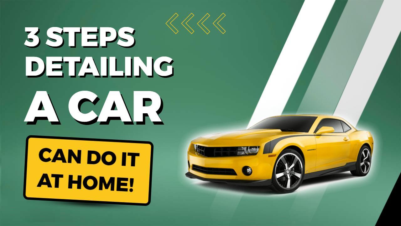 Yellow Sport Car Detailing at Home YouTube Thumbnail Template