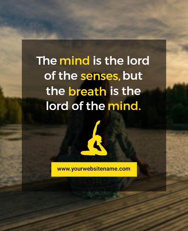 Yoga and Mindfulness Meditation Flyer Template