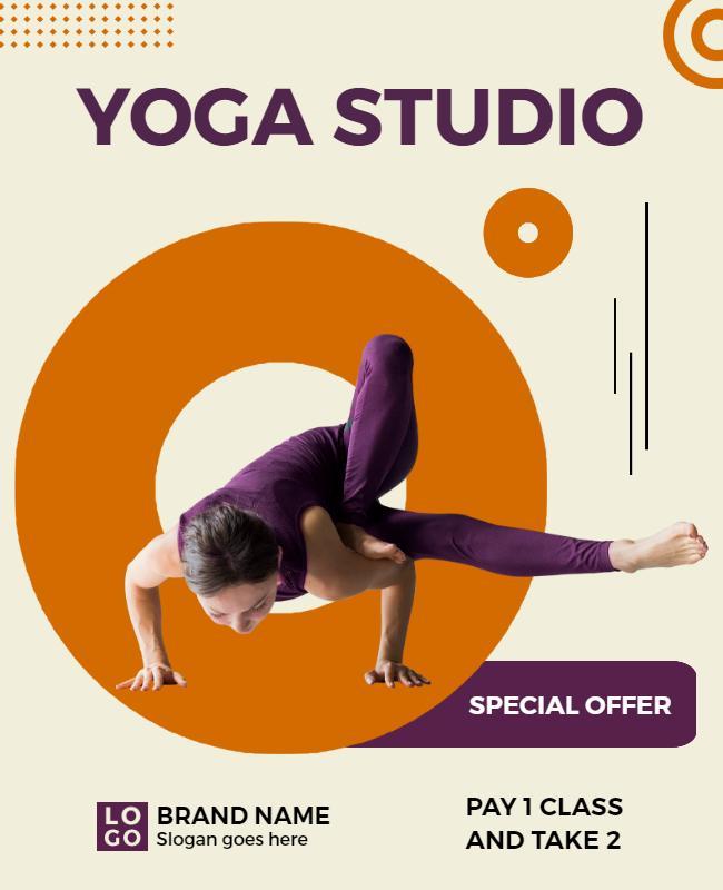 Yoga Class Special Offer Flyer Template