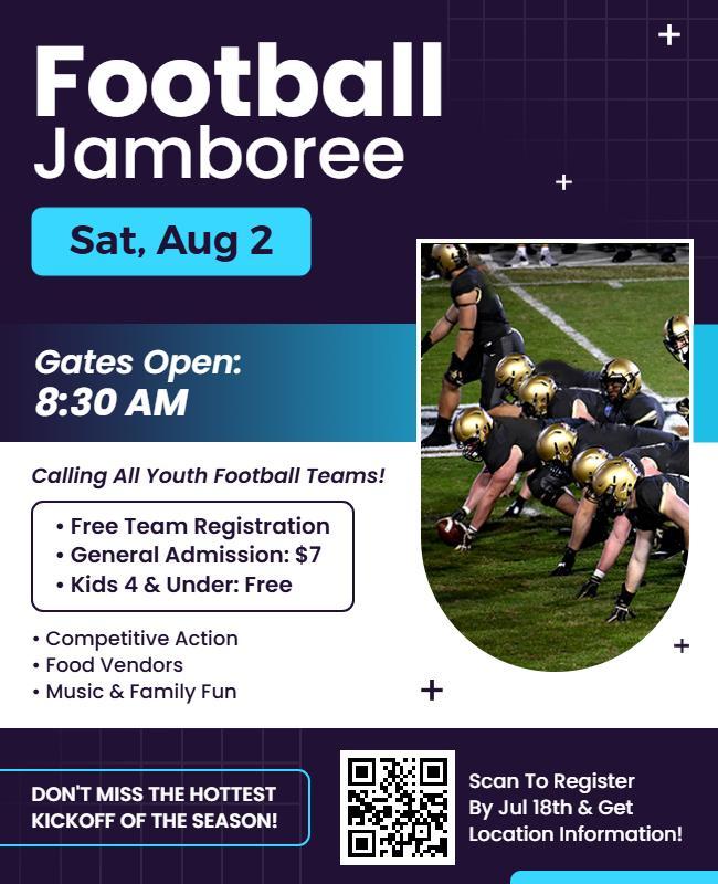 Youth Football Jamboree Event Flyer Template