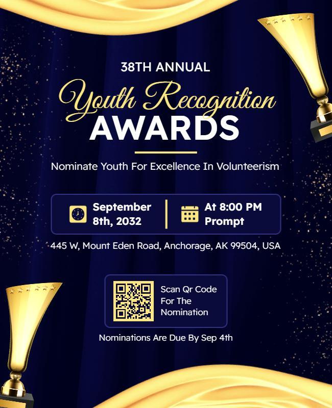 Youth Recognition Awards Ceremony Flyer Template