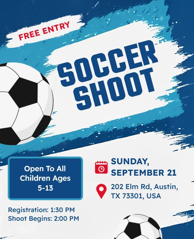 Youth Soccer Shoot Event Flyer Template