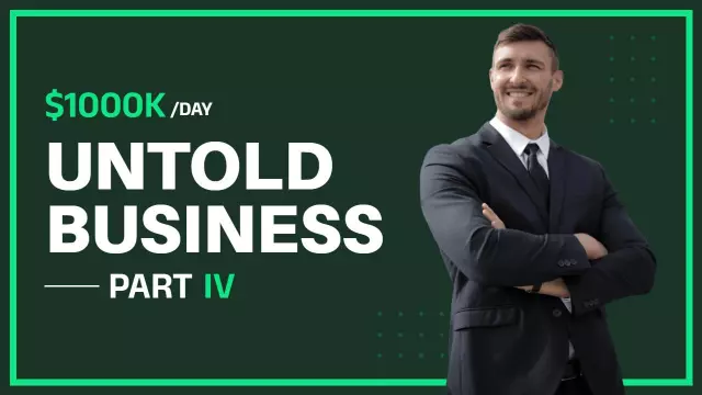 $1000K Day Secrets Untold Business Part IV YouTube Thumbnail Template