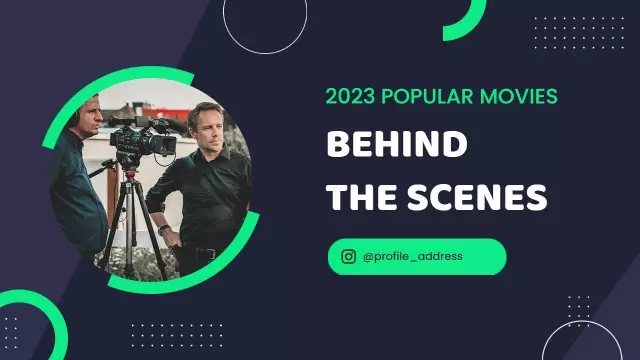 2023 Popular Movies Behind the Scenes YouTube Thumbnail Template