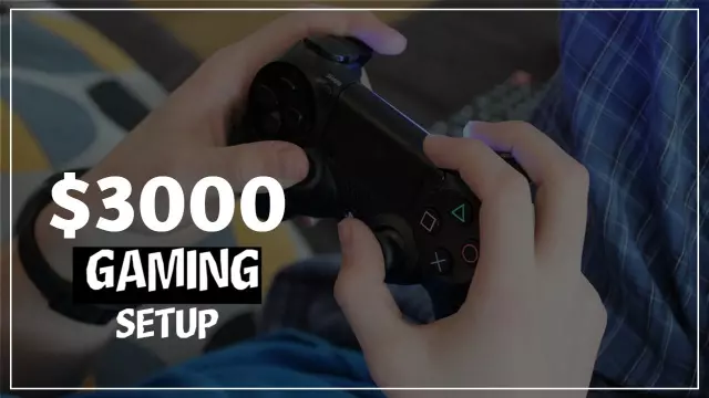 $3000 Gaming Setup Technology YouTube Thumbnail Template